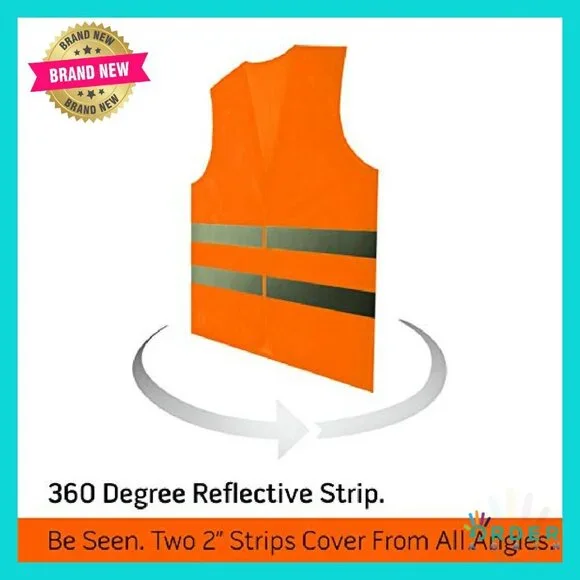 High Visibility Safety Vests 12 Pack Reflective Work Gear Utility